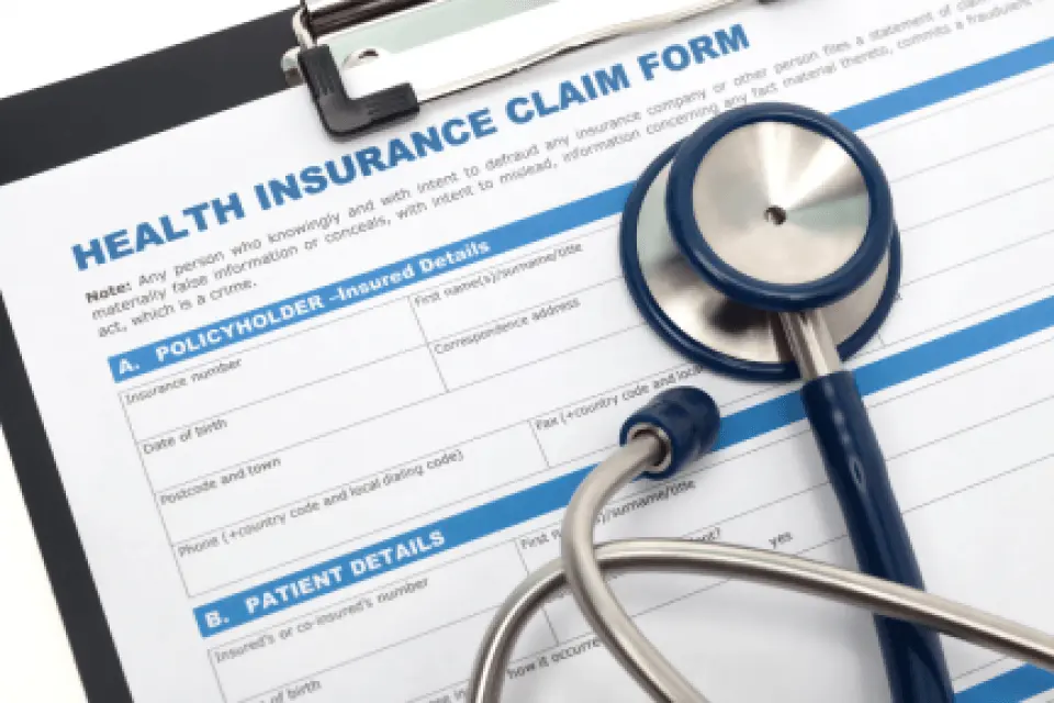 Health insurance claim form